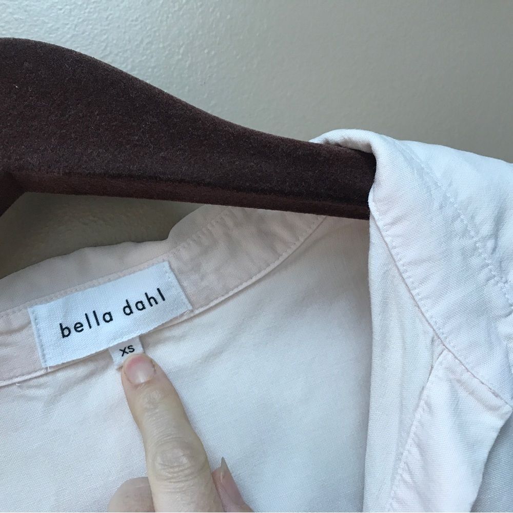 Bella Dahl Women's Cap Sleeve Tie-Up Front Shirt Button-Up Women's Top (XS) - Picture 6 of 11